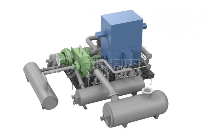 介质气齿式多级压缩机